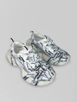 Кроссовки 218-2 на массивной подошве с надписями на шнурках