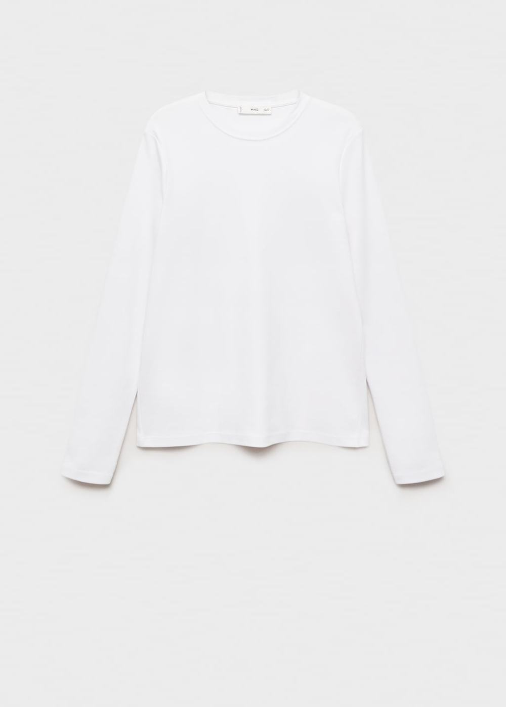 Тонкая футболка с круглой горловиной