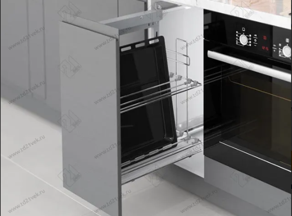 S-2899-С Выдвижная система для противней в базу 250 мм, Starax, (215х475х640) правая, хром