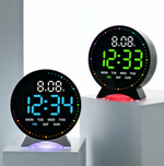 Часы-будильник настольные LED 5521 black