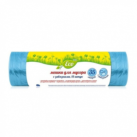 ECO LINE мешки д/мусора с завязками 35л