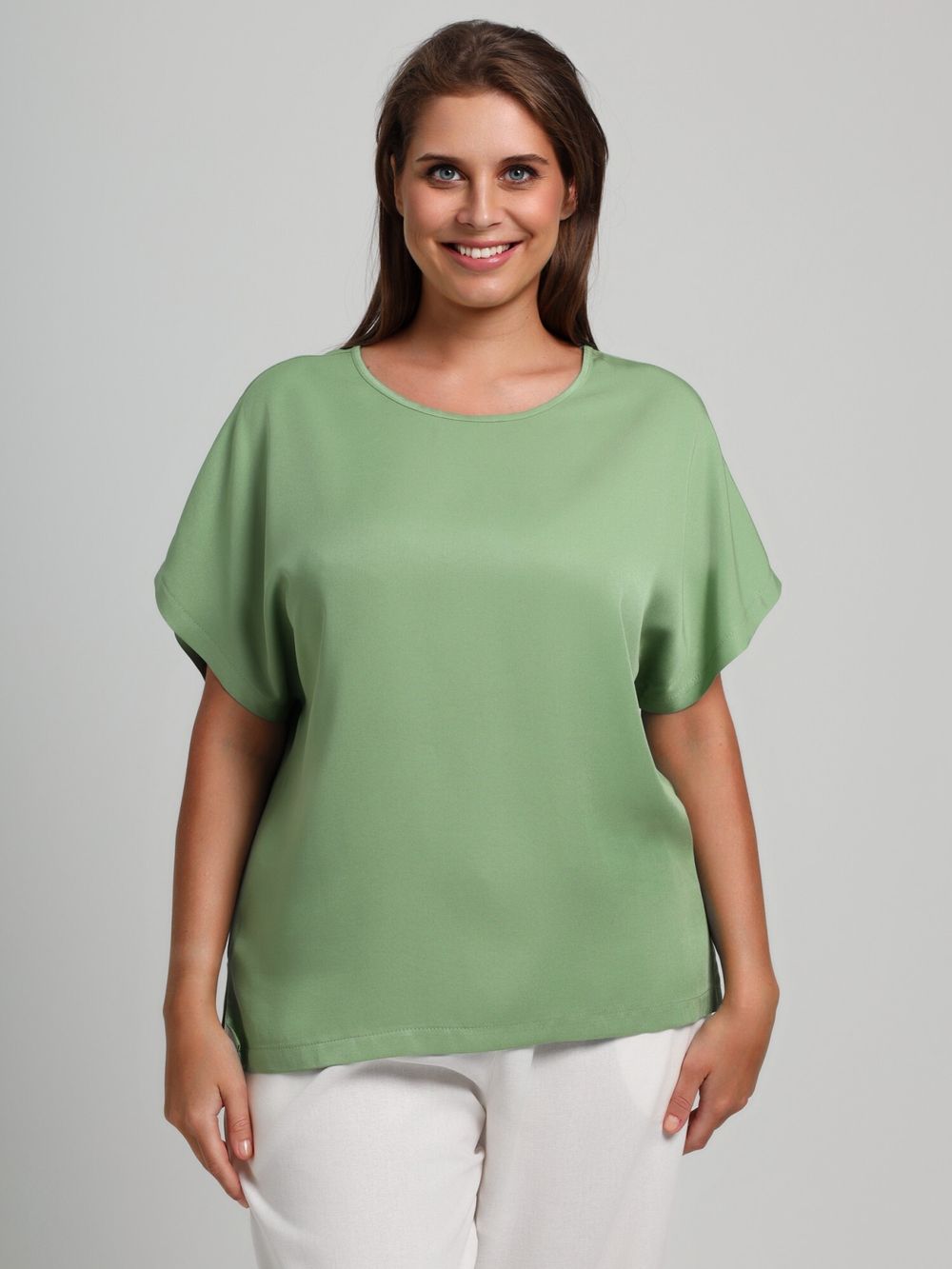 Блузка Летний драйв-4 Виотекс ЗЕЛЁНЫЙ