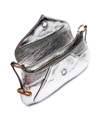 Кожаная сумка через плечо Pinko - серебряный(103763 A1VB)