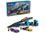 Конструктор LEGO City 60408 Грузовик-автовоз со спортивными автомобилями