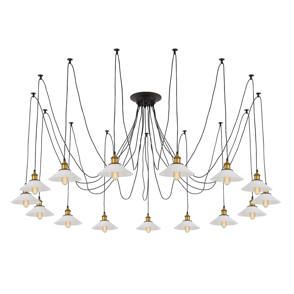 Citilux Эдисон CL451151 Люстра паук Венге Бронза