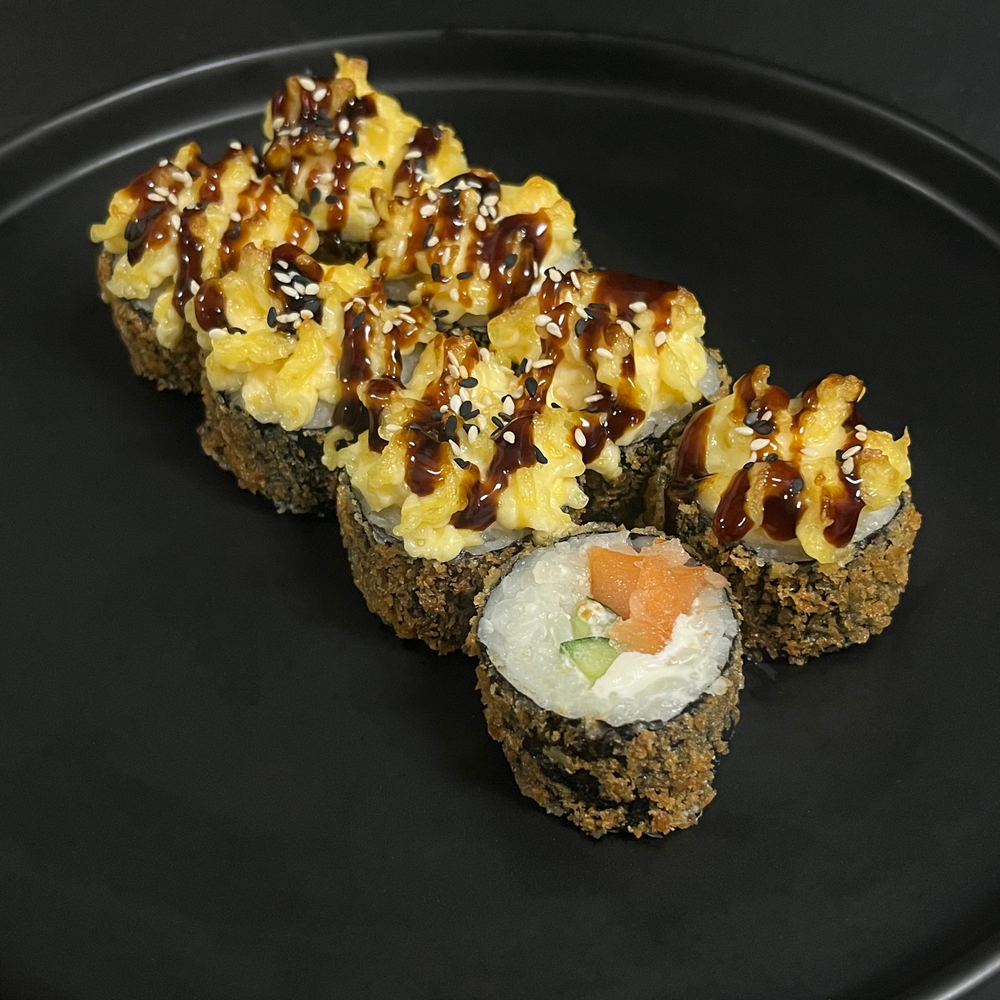 Запечённая темпура с лососем