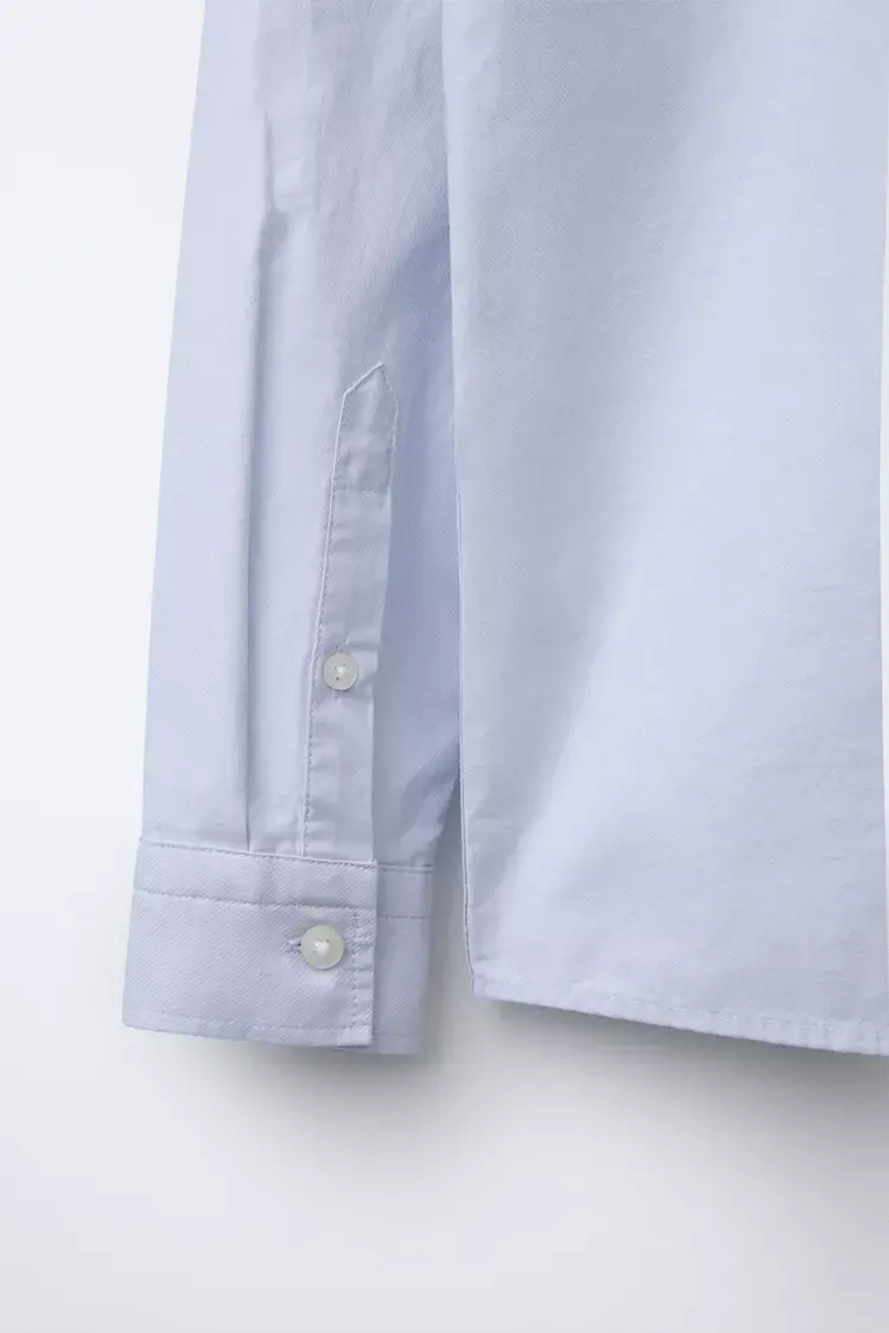 ZARA ОДНОТОННАЯ РУБАШКА, НЕБЕСНО-ГОЛУБОЙ