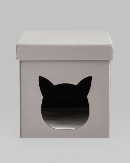 Пуф складной с ящиком Store Pet серый
