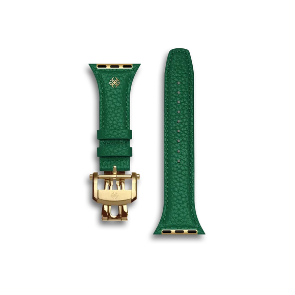Ремешок для Apple Watch - Зернистая кожа - Зелёный