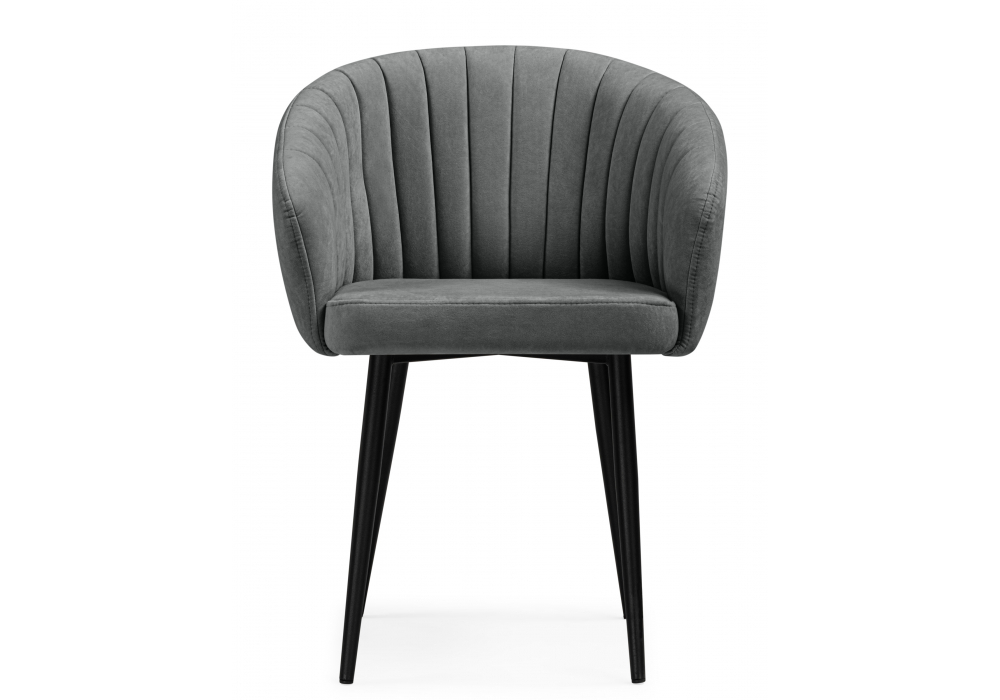 Стул на металлокаркасе Woodville Моншау marseille 11, черный, ножки черные