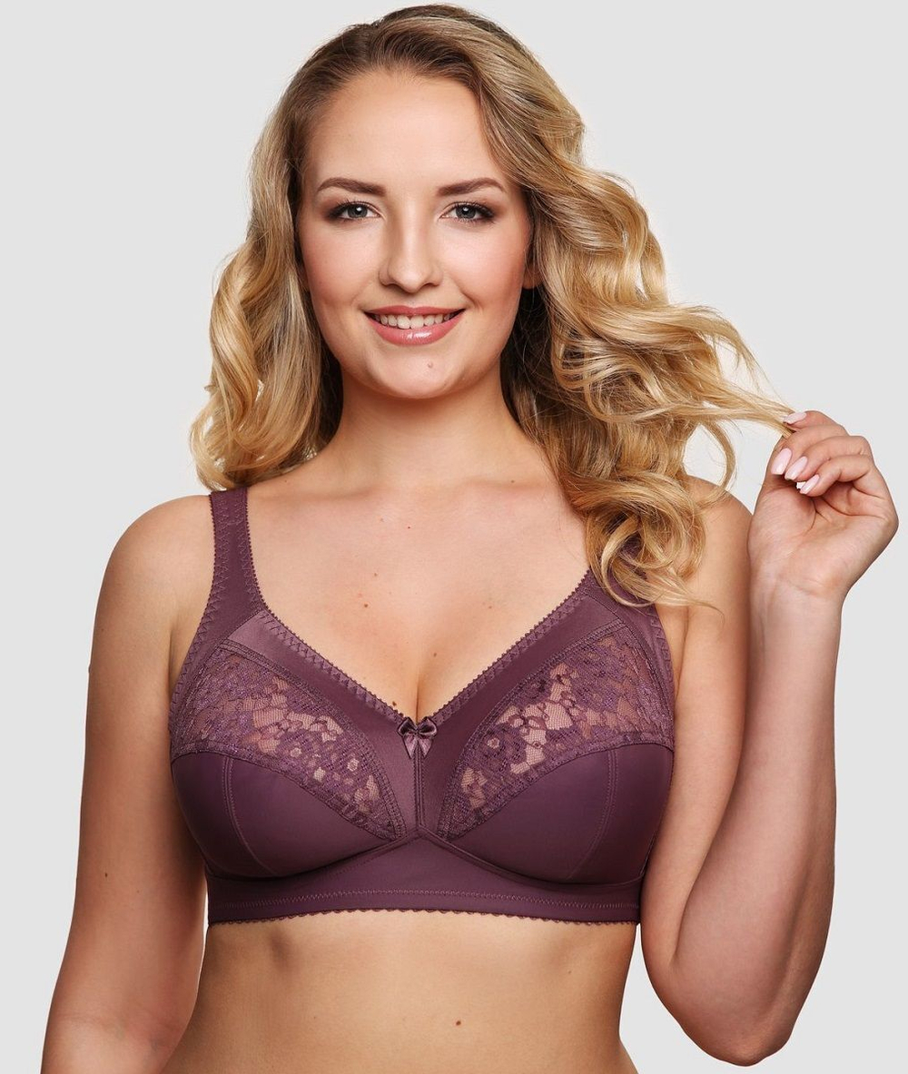 Бескаркасный бюстгальтер с мягкой чашкой (Размер: 115E) (Цвет: фиолетовый)