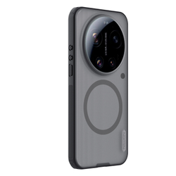 Чехол серый тонированный c MagSafe для Xiaomi 17 Ultra, серия Super Frosted Shield Pro Magnetic (Clear version) от Nillkin