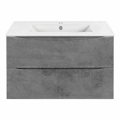 Тумба с раковиной Vincea Mia VMC-2MC800BT + VBS-13980 800 Beton