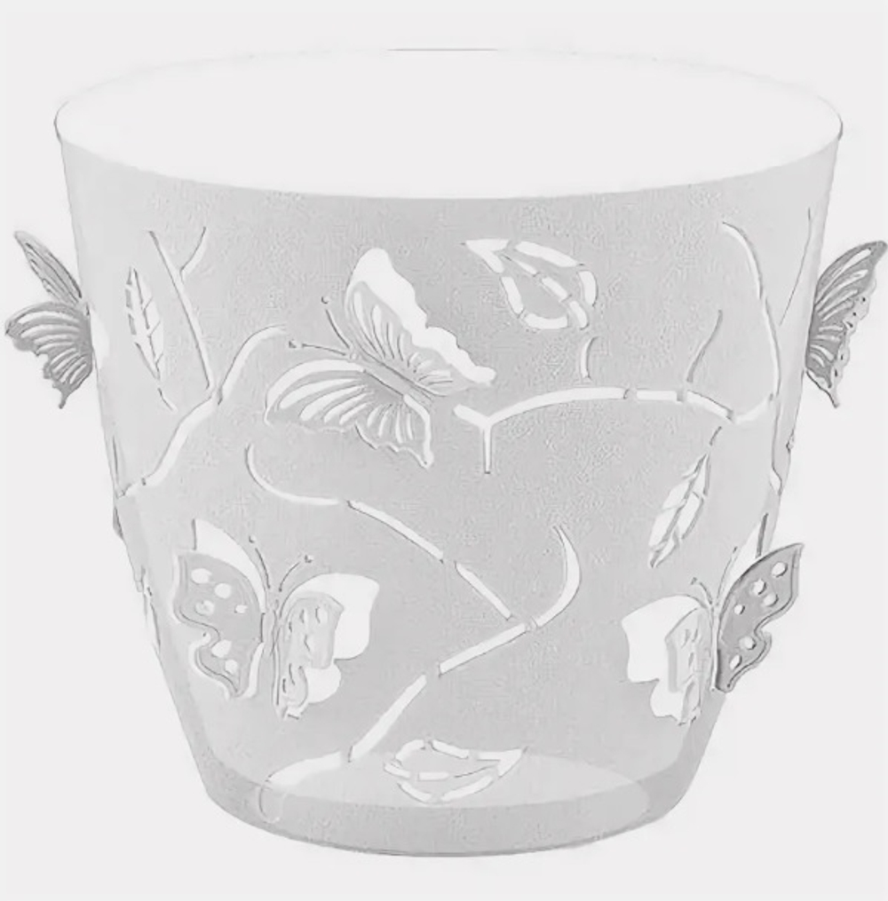 Горшок со вставкой для орхидей Бабочка (Butterflies) ø11,5 h10,5 см v0,7л Прозрачный