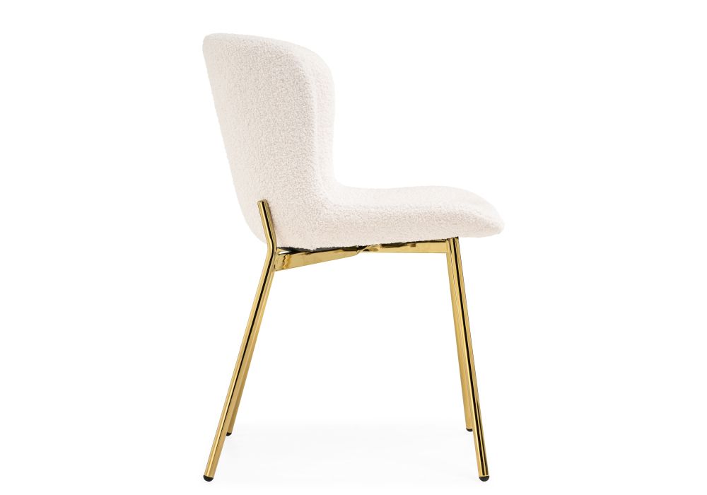 Стул на металлокаркасе Basket beige / gold