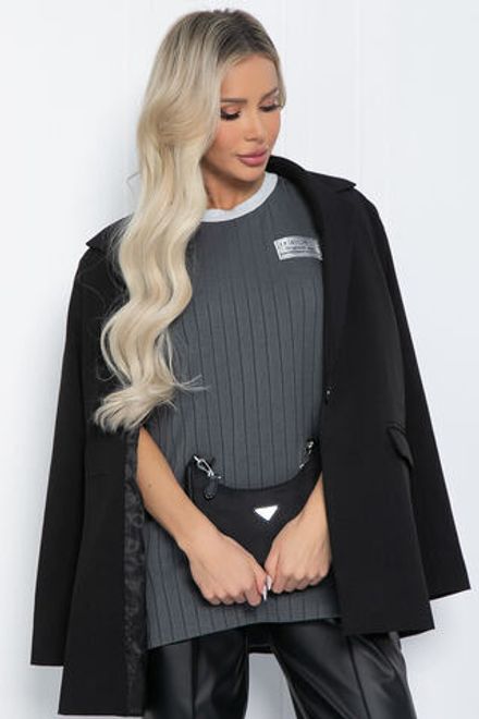 Футболка Ника (серая) Б12435-7 LT Collection