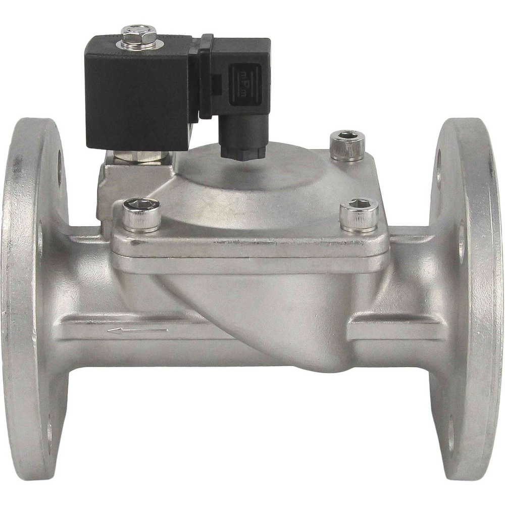 Two way normally closed indirect acting electric solenoid valve Elephant VSF-601E-PU-NC EPDM 24В, body material - stainless steel AISI 304, seal - EPDM