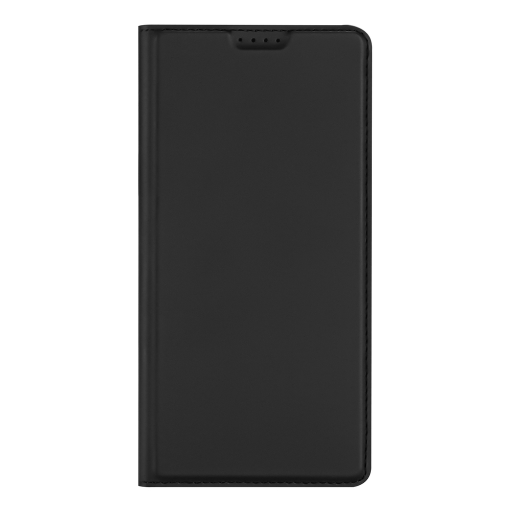 Чехол книжка из кожи черного цвета для OnePlus Nord 6, серия Skin Pro Series от Dux Ducis