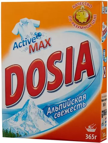 Стиральный порошок Dosia Альпийская свежесть (ручная стирка), 0.365 кг