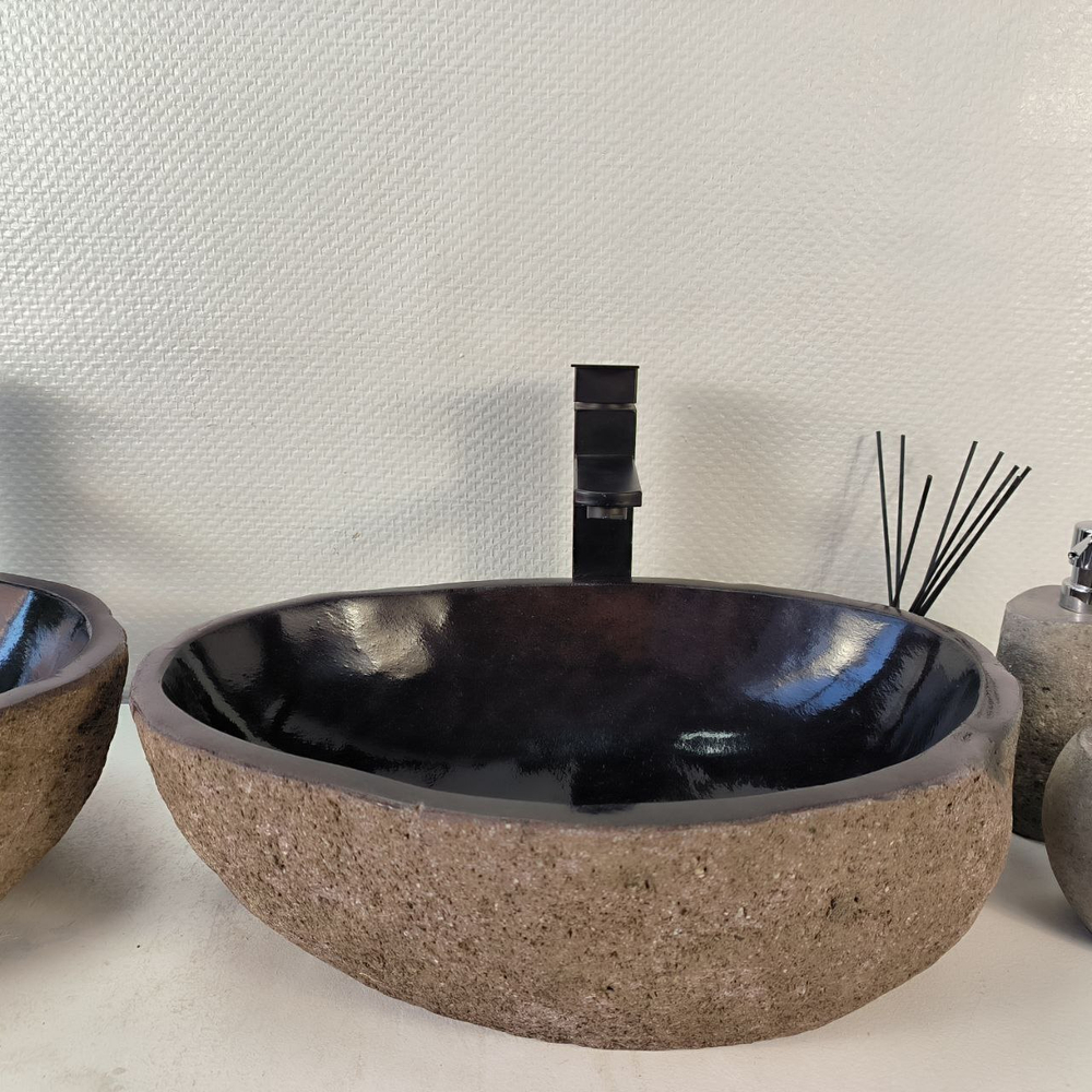 Раковина из речного камня ПАРА! RS-65359 48*34*15 0865