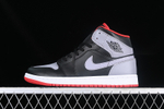 Купить кроссовки Air Jordan 1 Mid "Black Cement"  в баскетбольном магазине futbasket.ru