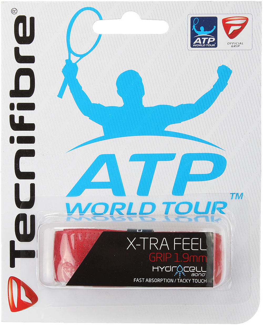 Намотки теннисные базовая Tecnifibre X-Tra Feel red 1P