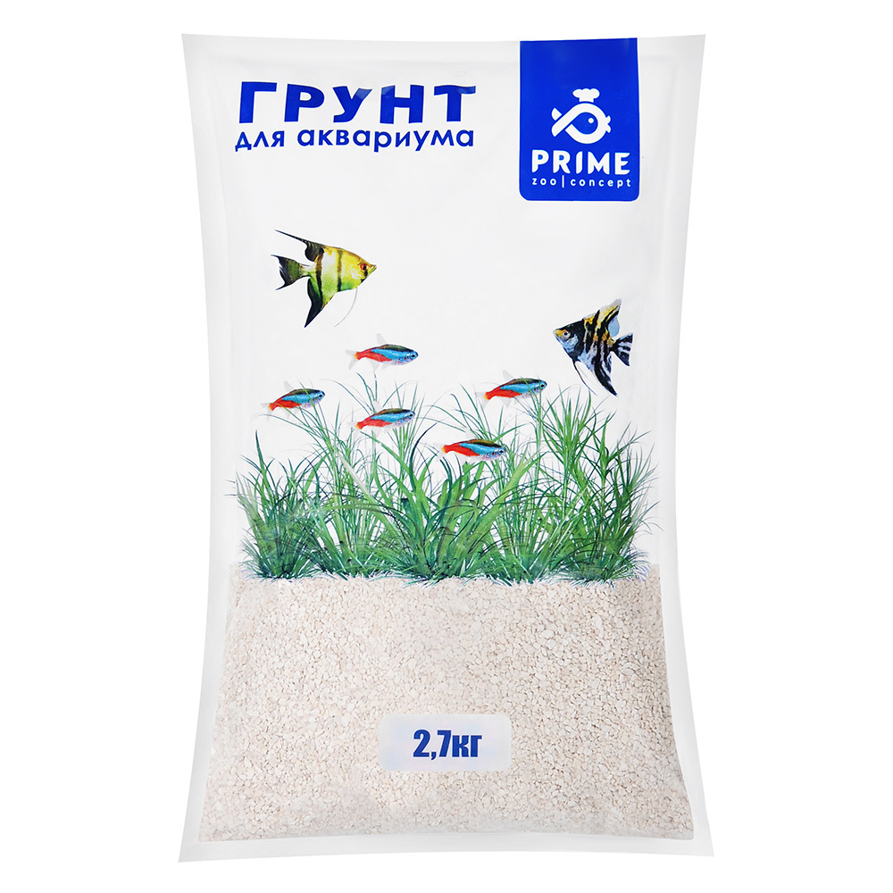 Prime Грунт Коралловый белый 1-2 мм, 2,7кг