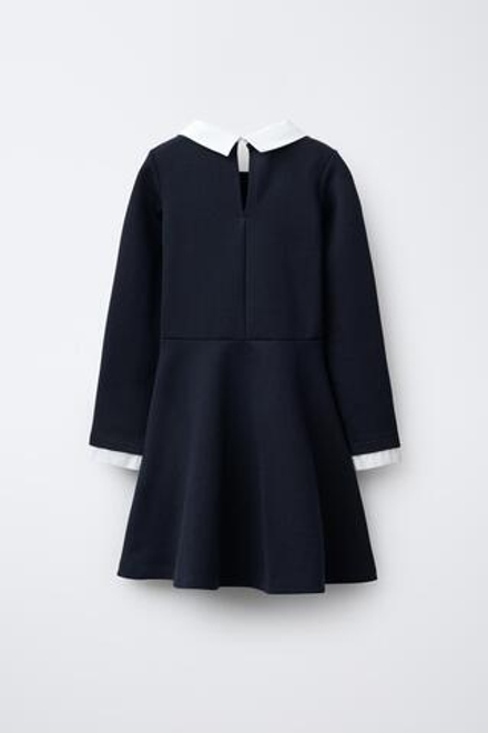ZARA КОМБИНИРОВАННОЕ ПЛАТЬЕ, МОРСКОЙ СИНИЙ