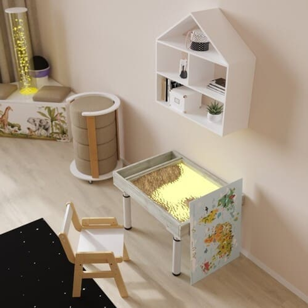 Книги и… Готовый кабинет психолога «Сириус» ✨ Потому что самые важные разговоры начинаются не со слов — а с того, где можно сесть, прижаться к подушке и потрогать светящуюся звезду