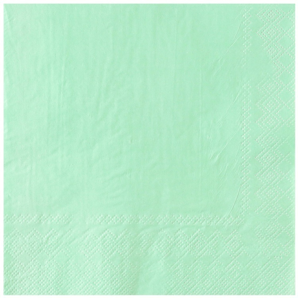 Салфетка Пастель мятная 33см 12шт/G