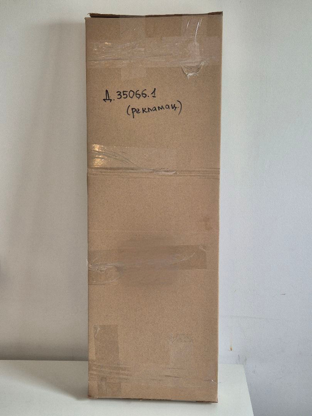 РЕКЛАМАЦИЯ Стеллаж 6 полок Марм белый/черный из ЛДСП