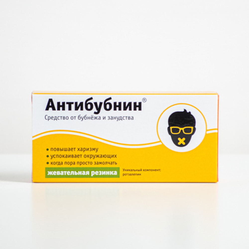 Жевательная резинка "Антибубнин"