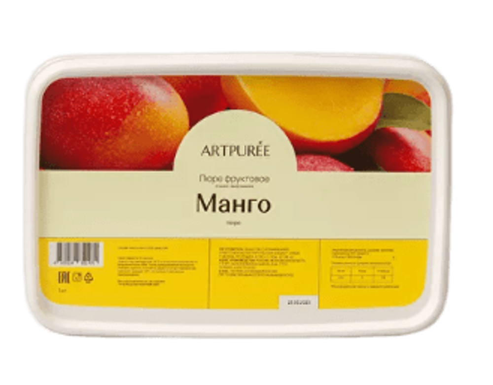 Пюре фруктовое МАНГО 10% сахара, 1 кг ARTPUREE