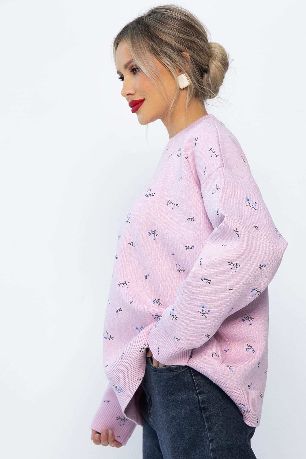 Свитер оверсайз Анита (сиреневый) Б14760-1М LT Collection