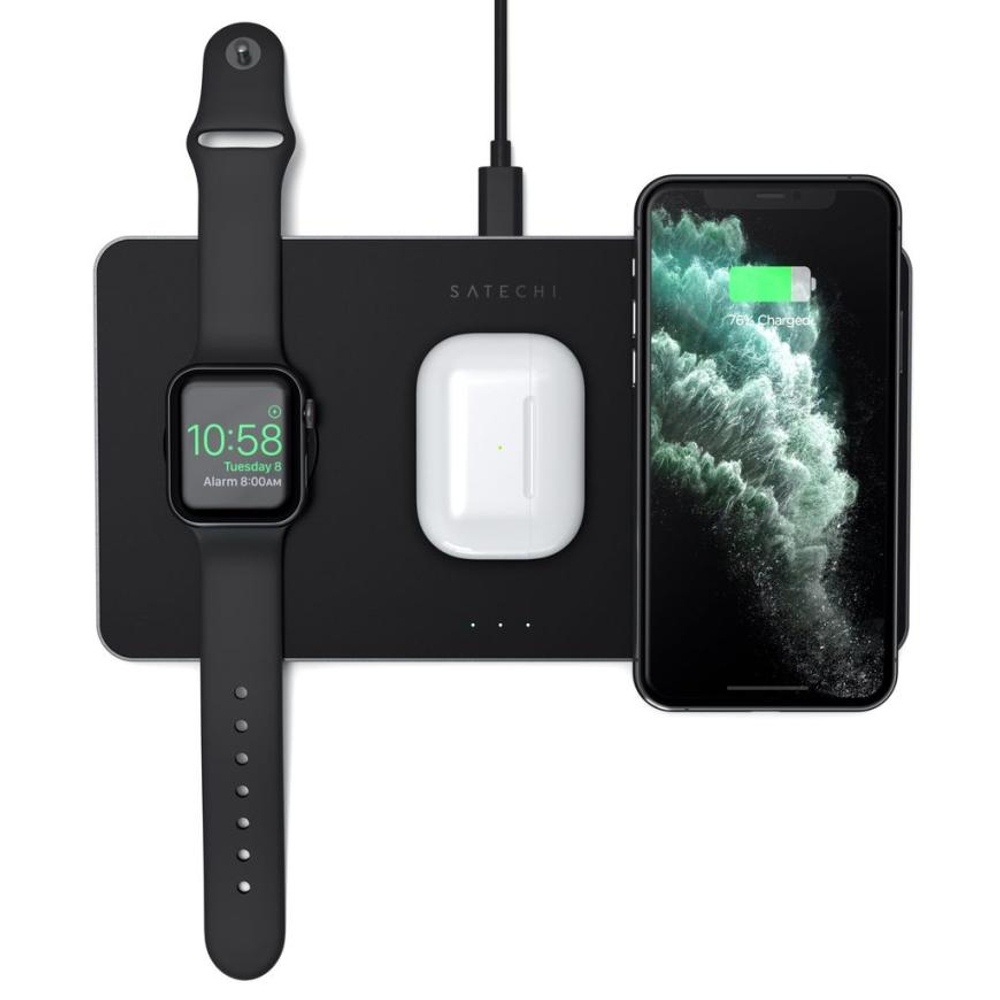 Зарядная станция MagSafe Satechi для iPhone, Apple Watch и AirPods (ST-X3TWCP)