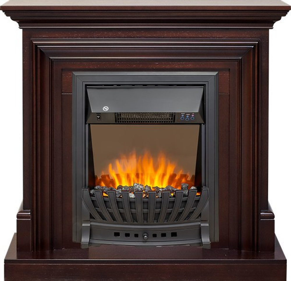 Каминокомплект Bradford - Темный дуб с очагом Aspen Black