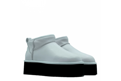 UGG Classic Ultra Mini Platform Leather White