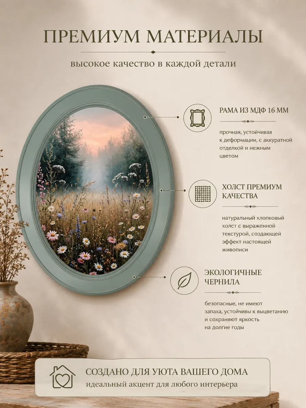 Картина на стену интерьерные на холсте 37*47 см