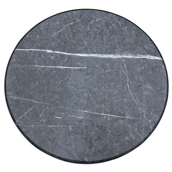 Стол журнальный МеталлАрт М011 черный мрамор/черный малый