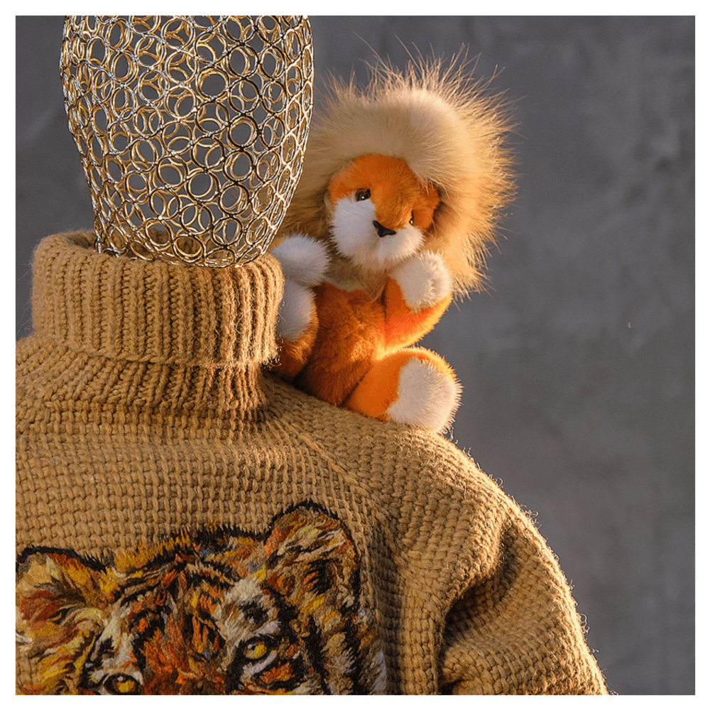 Шерстяной свитер «Сибирский душегрей» тигр