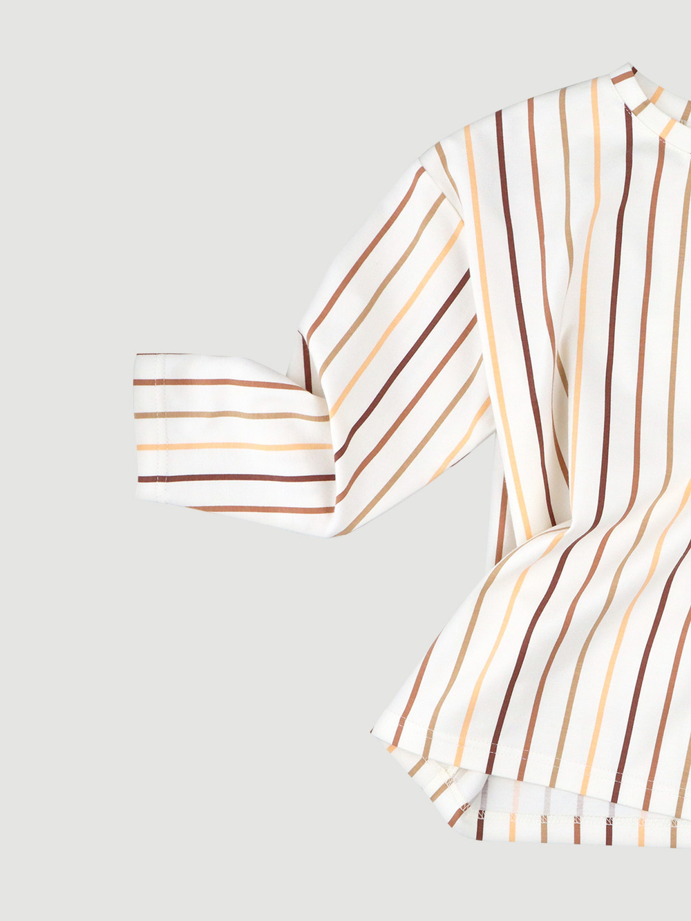 Лонгслив Mjölk Ecru Stripes, уценка