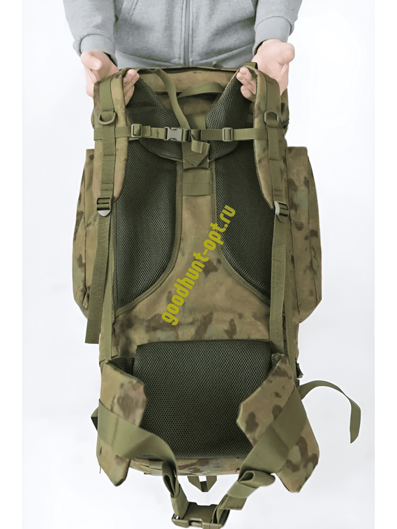 Тактический военный походный каркасный рюкзак 100 л Мох