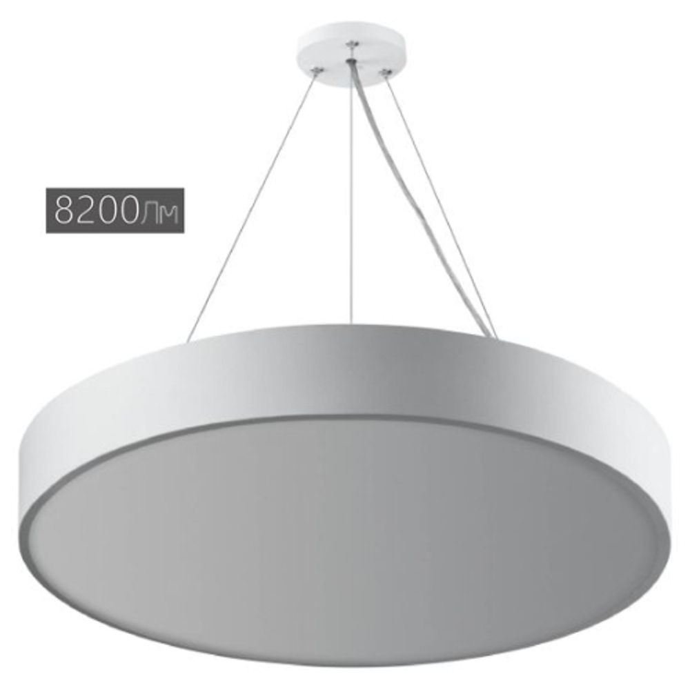 Светильник LED ЭРА Geometria SPO-132-W-40K-088 Ring 88Вт 4000К 8200Лм IP40 800*80 белый подвесной драйвер внутри | Декоративные светильники Geometria