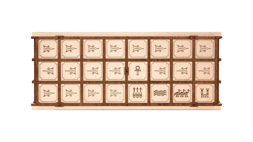 GAMESET - Настольная игра Ура и Сенет от Eco Wood Art (EWA) - Игровой набор с двумя древними настольными играми в одной коробке. Деревянный конструктор