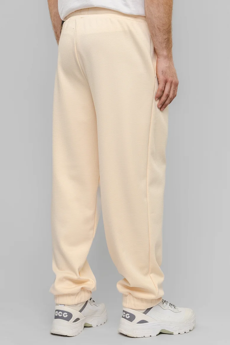 Брюки спортивные, мужские, цвет "Кремовый мёд"