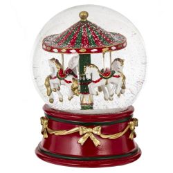 GAEM Фигурка декоративная "Карусель" в стекл шаре, D 12 см, L12 W12 H14,5 см