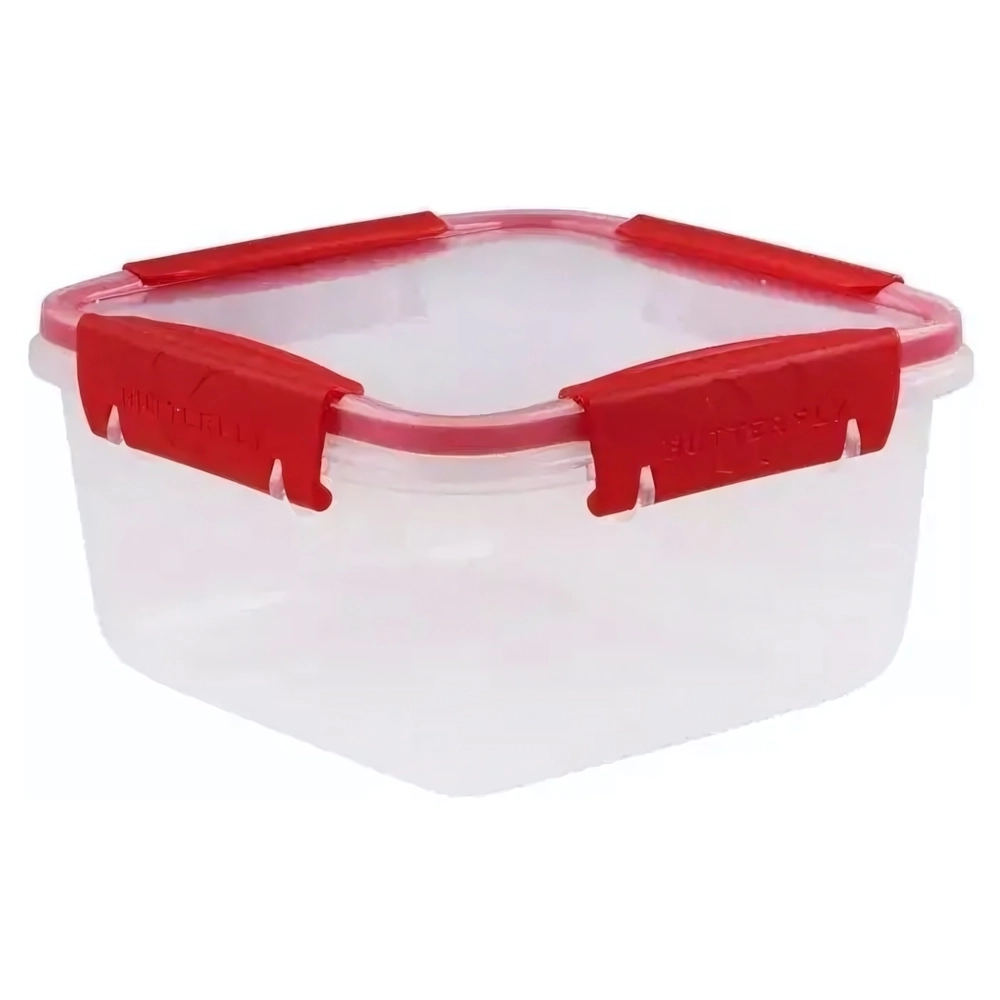 Контейнер герметичный Butterfly bright 1,2л (красный) (комплект 8 шт)