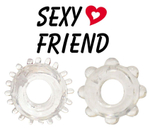 Набор из 2 эрекционных прозрачных колец (Цвет: прозрачный)