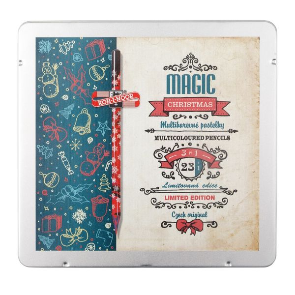 Карандаши цельнографитные цветные в лаке KOH-I-NOOR PROGRESSO MAGIC LIMITED EDITION 8774, 24шт
