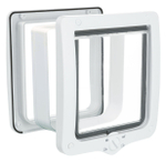 Дверца Trixie Flap Door 4-Way XXL, для кошек и собак, белая, 24x28 см